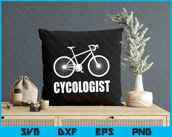 Cycologist Funny Bicycle Bike Gift Short Sleeve SVG PNG Digital Cutting File