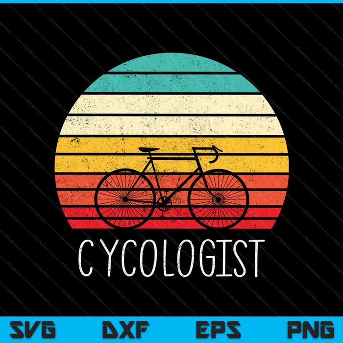 Cycologist Funny Vintage Cycling SVG PNG Cutting Printable Files