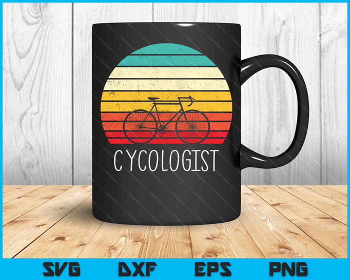 Cycologist Funny Vintage Cycling SVG PNG Cutting Printable Files