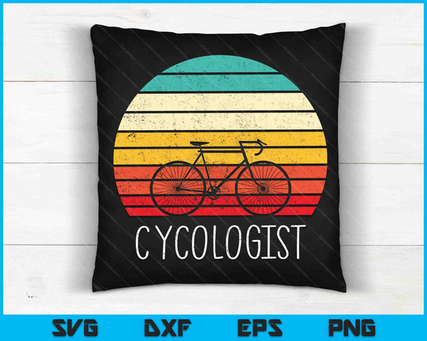 Cycologist Funny Vintage Cycling SVG PNG Cutting Printable Files