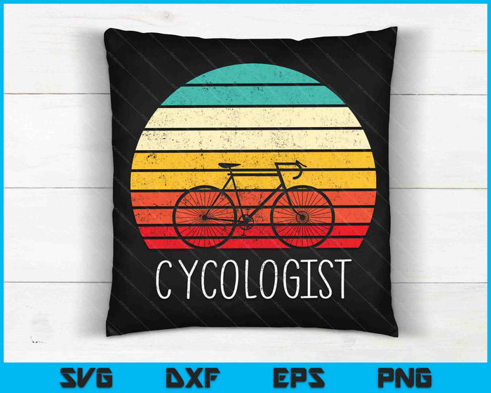 Cycologist Funny Vintage Cycling SVG PNG Cutting Printable Files