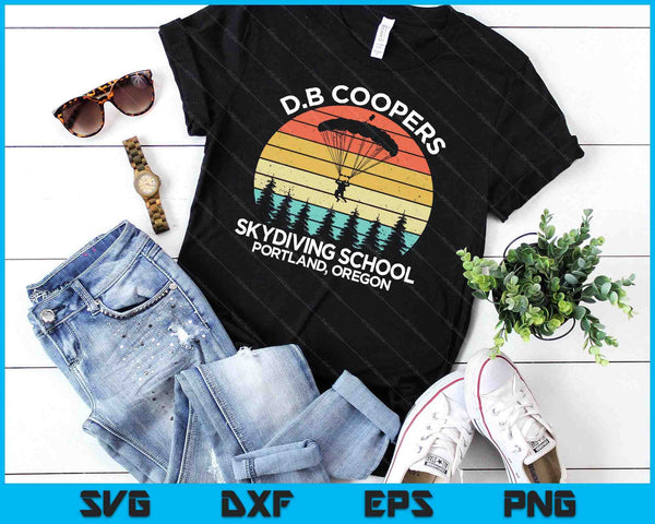 D. B. Coopers Skydiving School Portland Oregon Funny SVG PNG Digital Cutting Files