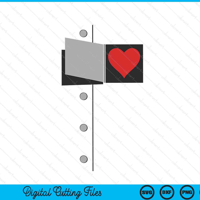 DIY Halloween Costume Retro Tin Man Oz Tinman Heart Popup SVG PNG Digital Cutting Files