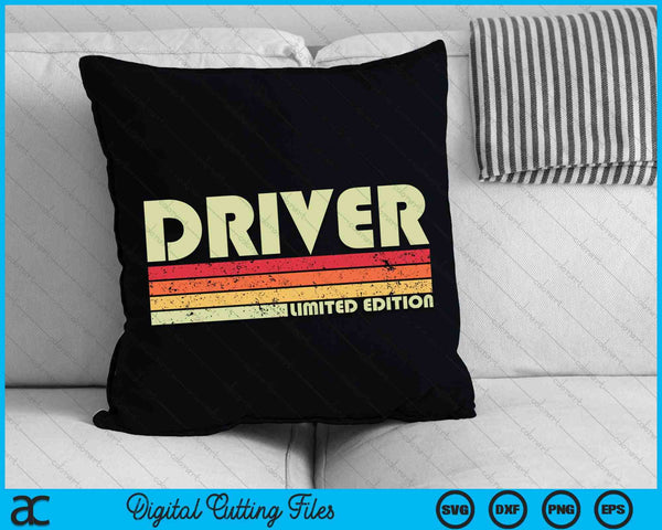 DRIVER Divertido Título de Trabajo Profesión Cumpleaños SVG PNG Archivos de Corte Digital