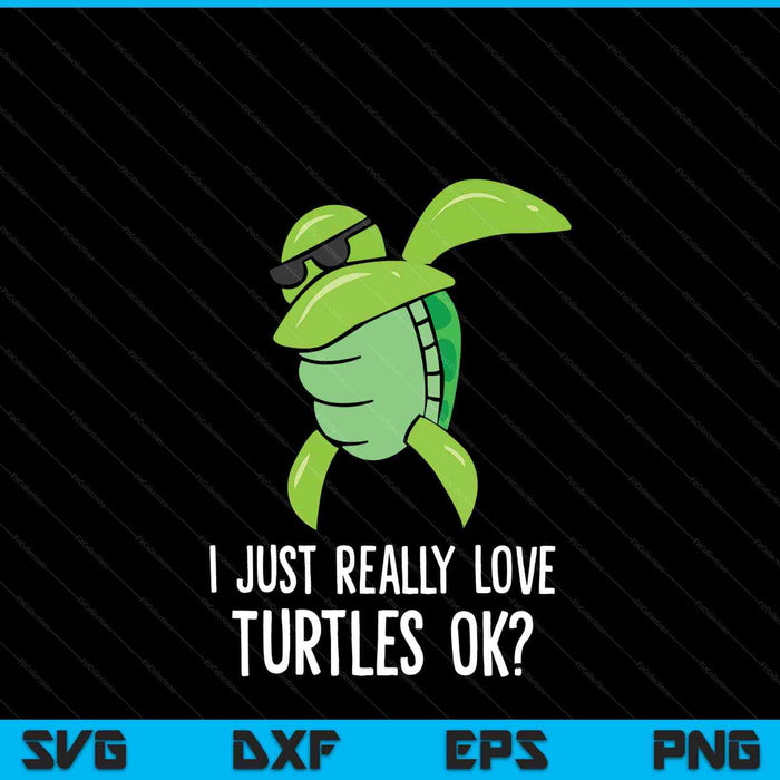 Dabbing sea turtle I just really love turtles okay SVG cut file