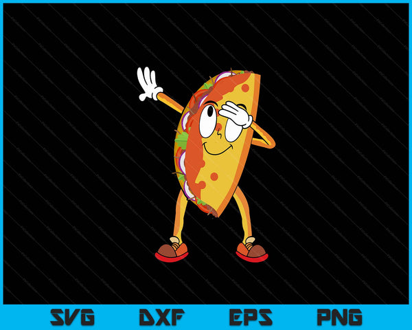 Dabbing Taco Cinco De Mayo Funny Boys Men Mexican Food Dab SVG PNG Digital Printable Files