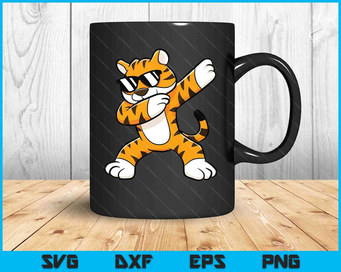 Dabbing Tiger With Sunglasses Cool Dabbing Tiger SVG PNG Digital Printable Files