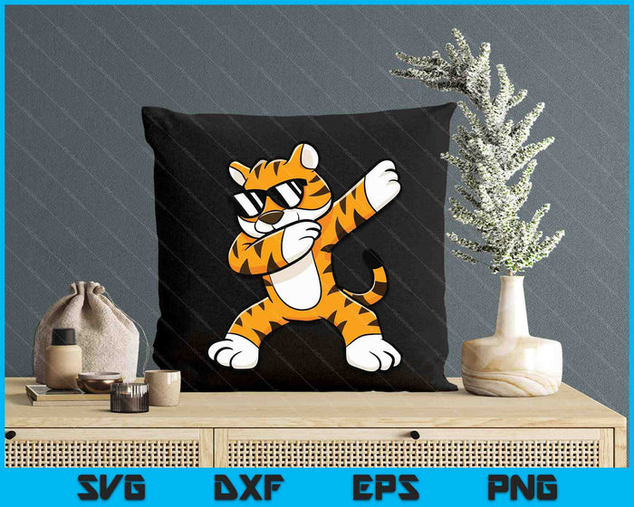 Dabbing Tiger With Sunglasses Cool Dabbing Tiger SVG PNG Digital Printable Files