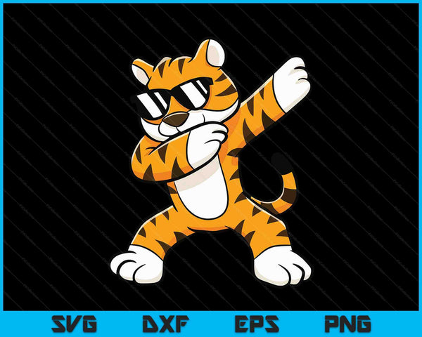 Dabbing Tiger With Sunglasses Cool Dabbing Tiger SVG PNG Digital Printable Files
