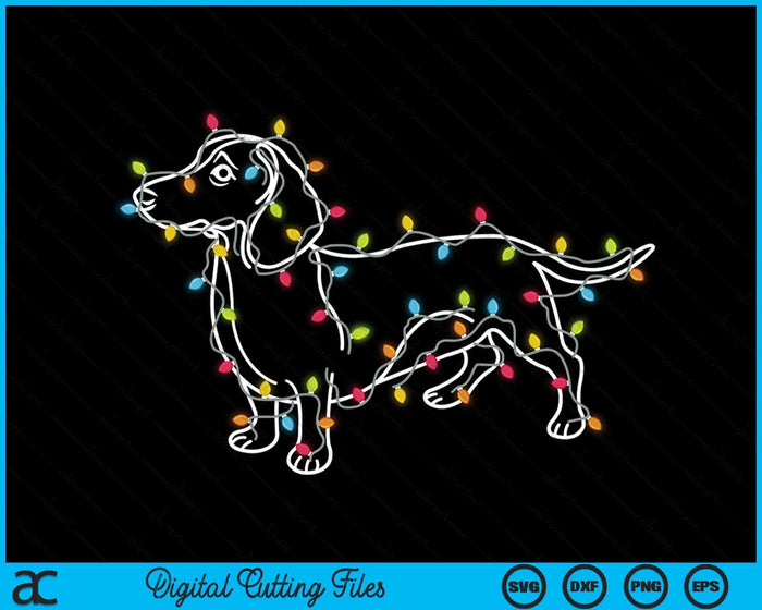 Dachshund Dogs Tree Christmas Sweater Xmas Gifts For Pet Dog SVG PNG Digital Printable Files