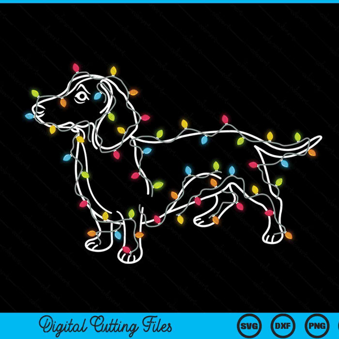 Dachshund dogs tree Christmas sweater Xmas for pet dog SVG PNG cut file for Cricut