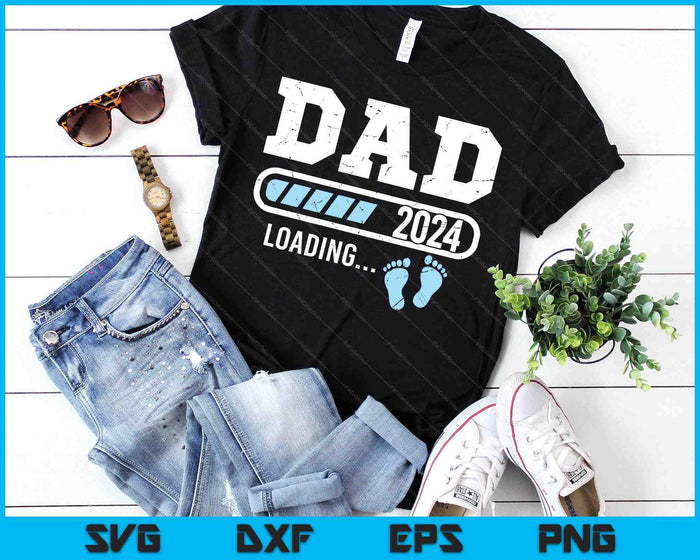 Dad 2024 Loading for Pregnancy Announcement SVG PNG Digital Cutting Files