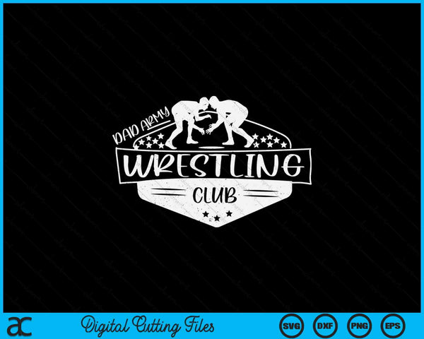 Dad army wrestling club SVG cut file