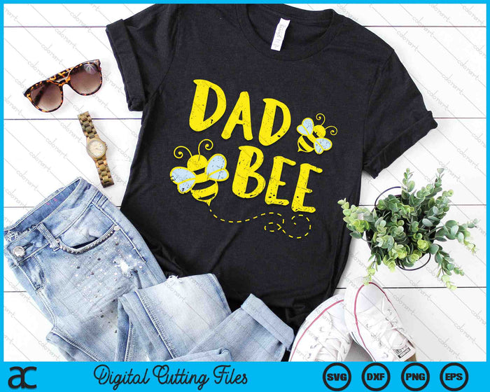 Papa Bee familie bijpassende bijenteelt papa SVG PNG digitale snijbestanden