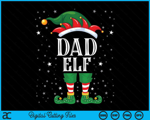 Papa Elf familie kerst SVG PNG digitale snijbestanden