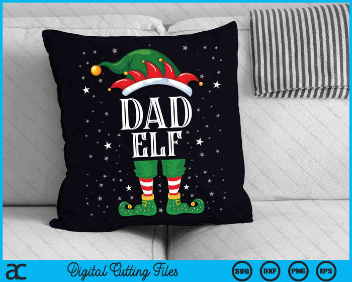 Dad Elf Family Christmas SVG PNG Digital Cutting Files