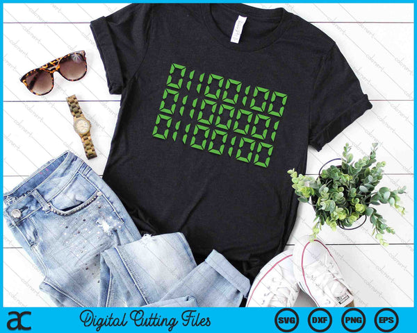 Dad In Binary Code Funny Computer Typewriter SVG PNG Digital Cutting Files