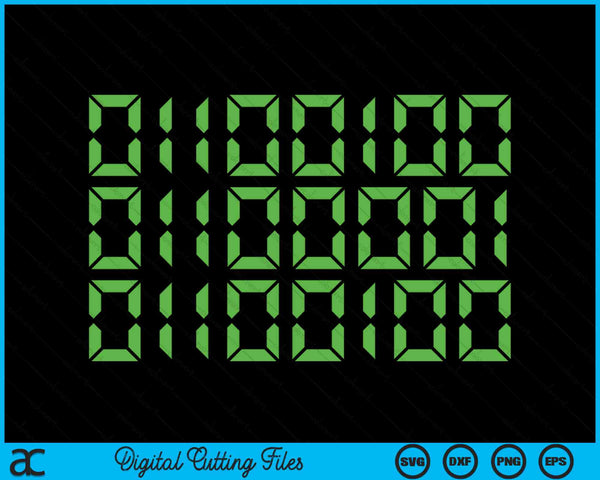 Dad In Binary Code Funny Computer Typewriter SVG PNG Digital Cutting Files