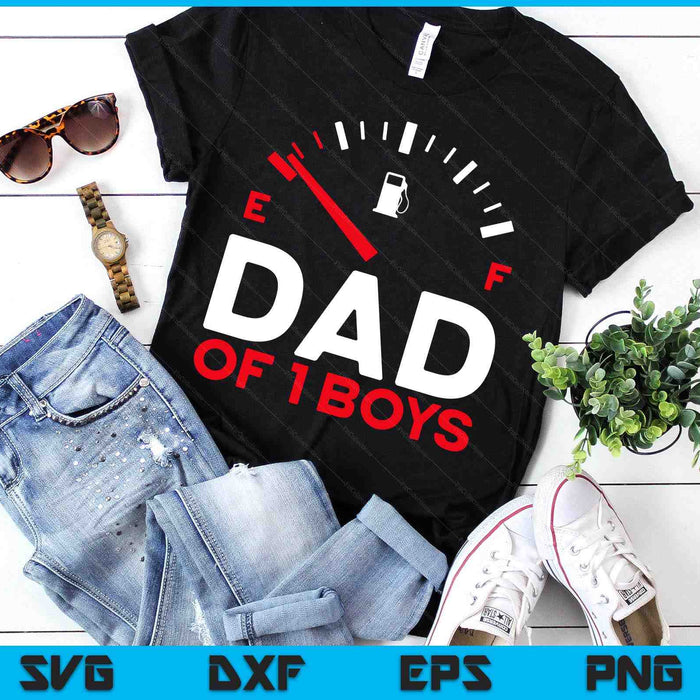 Dad Of 1 Boys Father's Day Dad SVG PNG Digital Printable Files