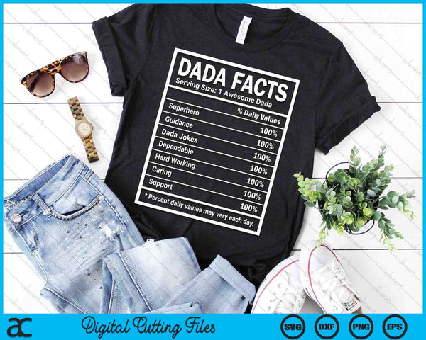 Dada Facts Father's Day SVG PNG Digital Cutting Files