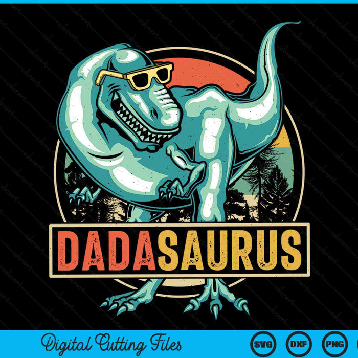 Dadasaurus T Rex Dinosaur Dadasaurus Family Matching SVG PNG Digital Cutting Files