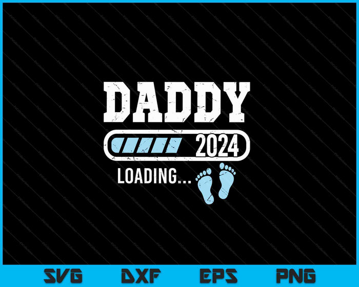 Daddy 2024 Loading for Pregnancy Announcement SVG PNG Digital Cutting Files