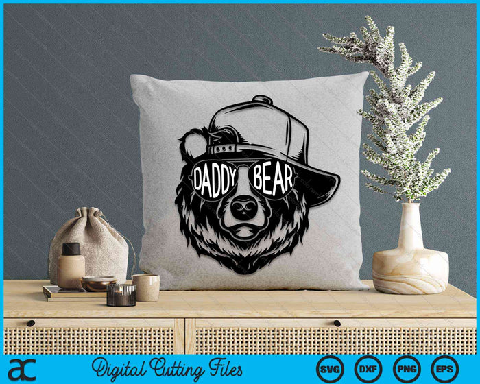 Daddy Bear With Sunglasses Daddy Bear SVG PNG Cutting Printable Files