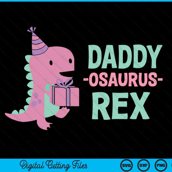 Daddy Dinosaur Family Matching Birthday SVG PNG Digital Cutting Files