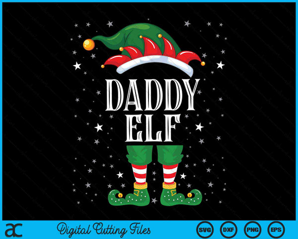 Daddy Elf familie kerst SVG PNG digitale snijbestanden