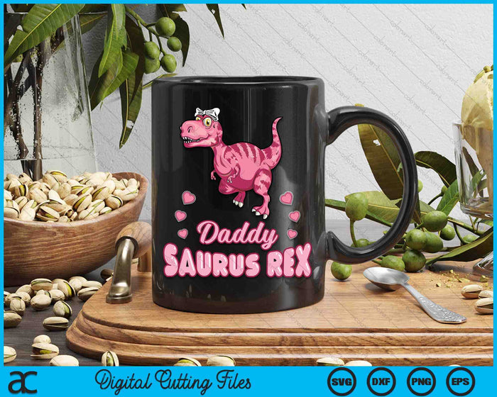 Daddy Saurus Rex Auntiesaurus Dinosaur Family SVG PNG Digital Cutting Files