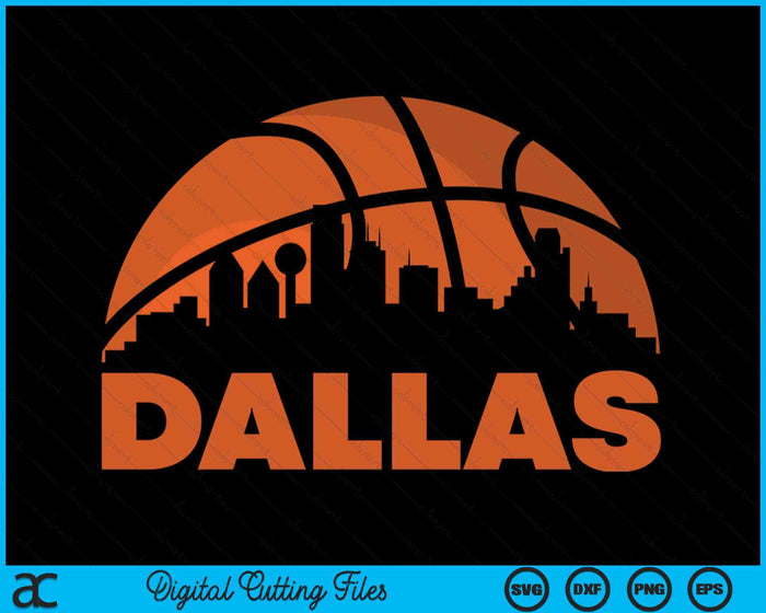 Dallas City Skyline Atlanta Basketball SVG PNG Digital Cutting Files