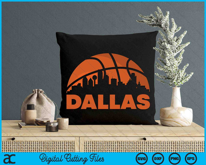 Dallas City Skyline Atlanta Basketball SVG PNG Digital Cutting Files