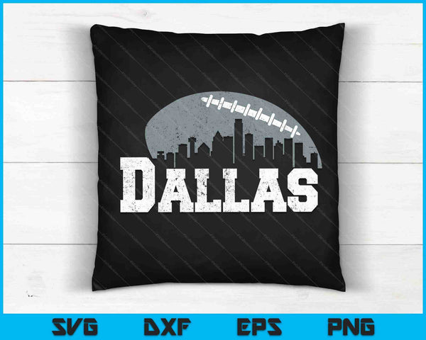 Dallas Football City Skyline SVG PNG snijden afdrukbare bestanden