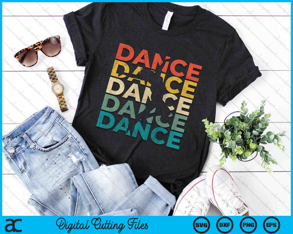 Dance Retro Vintage Dancing SVG PNG Digital Cutting Files