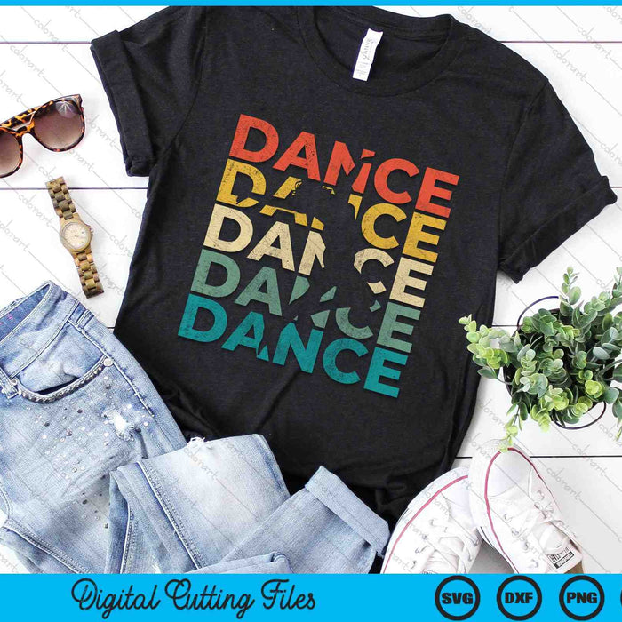Dance Retro Vintage Dancing SVG PNG Digital Cutting Files
