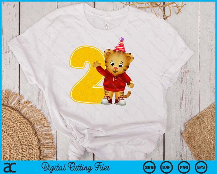 Daniel Tiger's Neighborhood My 2nd Birthday SVG PNG Digital Printable Files