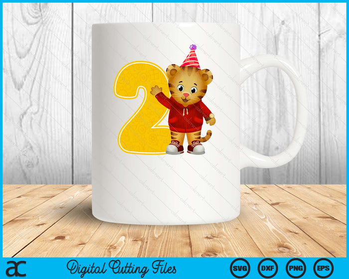 Daniel Tiger's Neighborhood My 2nd Birthday SVG PNG Digital Printable Files