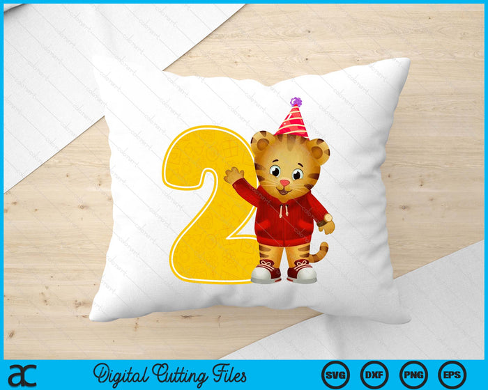 Daniel Tiger's Neighborhood My 2nd Birthday SVG PNG Digital Printable Files