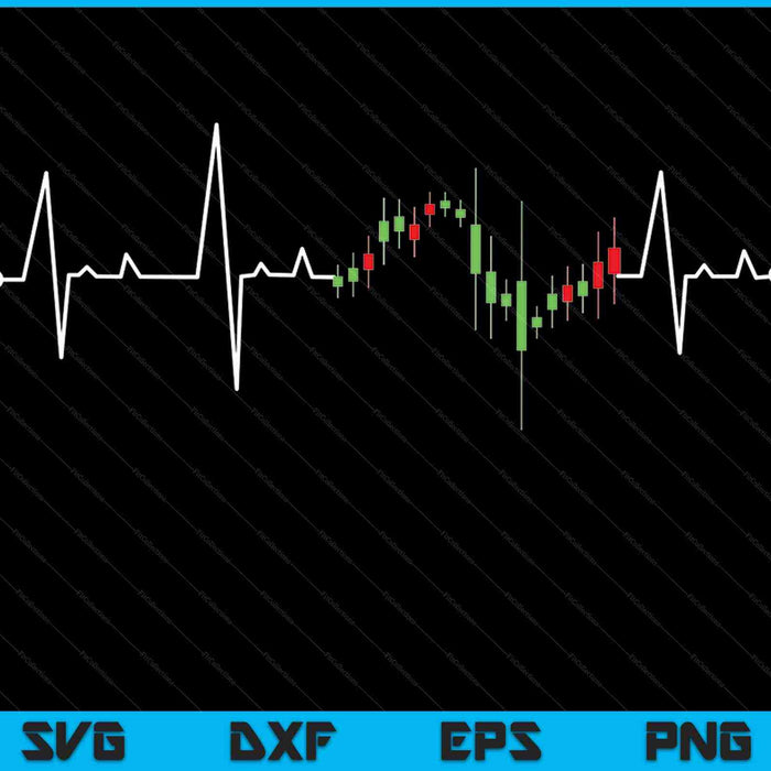 Day Trading Stock Exchange Share Price Heartbeat Trader SVG PNG Files ...