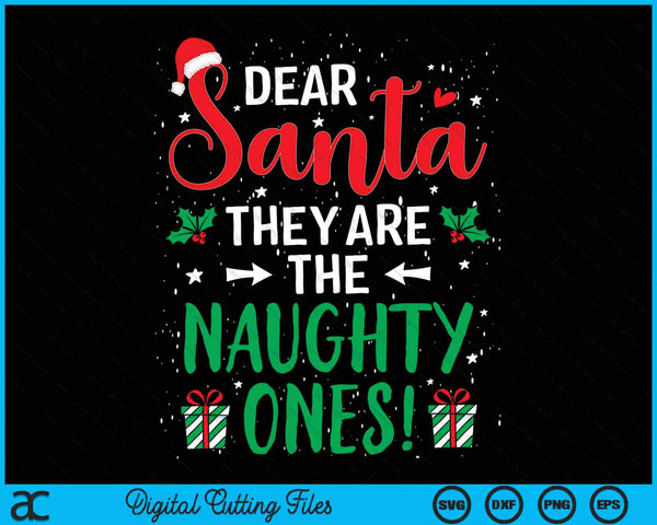 Beste Kerstman, ze zijn de ondeugende grappige kerst SVG PNG digitale snijbestanden