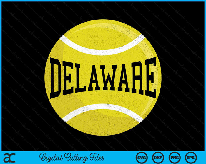 Delaware Tennis Fan SVG PNG Digital Cutting Files