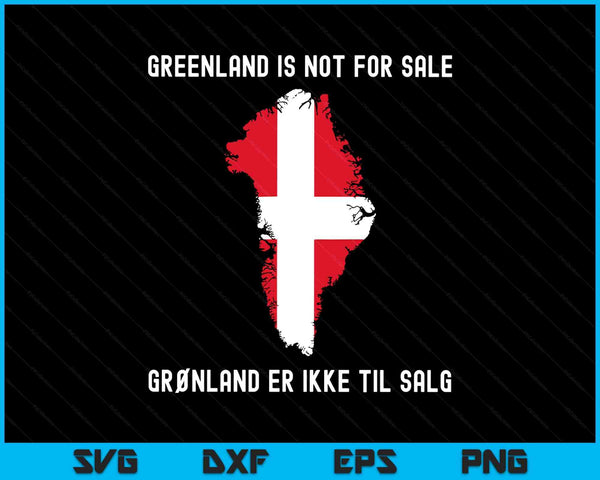 Denmark Greenland not for sale translation Denmark flag SVG cut file