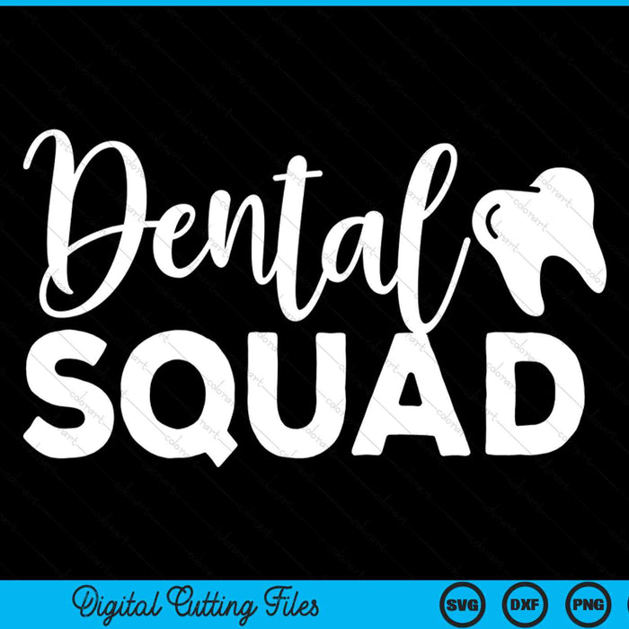Dental squad cute dentist office and hygienist staff SVG cut file