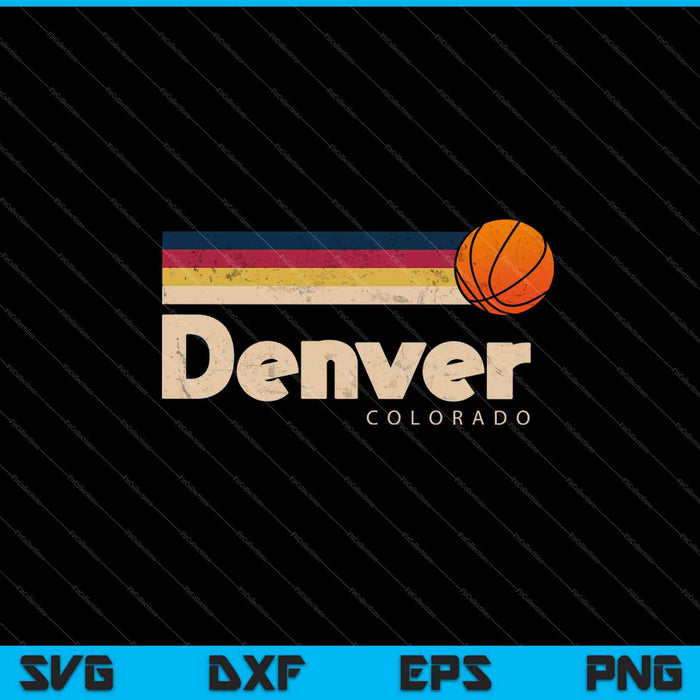 Denver Basketball B-Ball City Colorado SVG PNG Cutting Printable Files