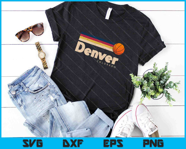 Denver Basketball B-Ball City Colorado SVG PNG Cutting Printable Files - on a t-shirt