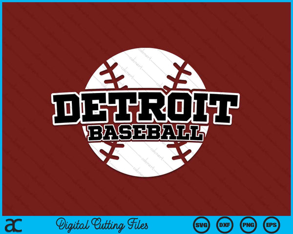 Detroit Baseball Block Font SVG PNG Digital Cutting Files