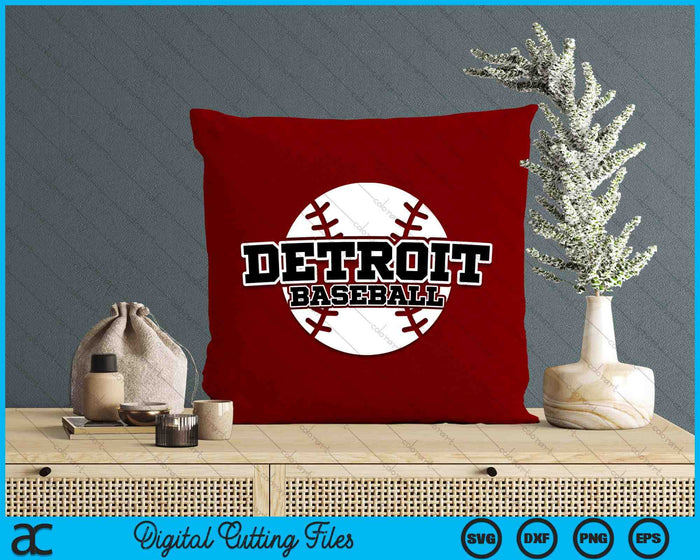 Detroit Baseball Block Font SVG PNG Digital Cutting Files