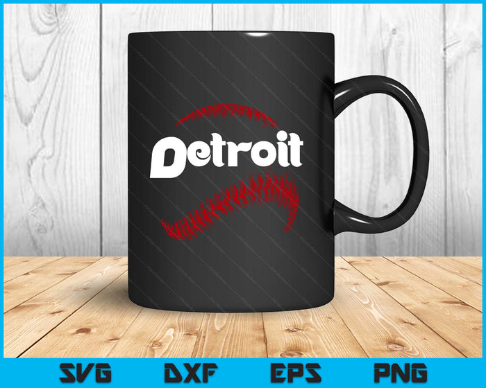 Detroit Baseball Lovers Vintage Baseball Lovers Fans SVG PNG Digital Printable Files