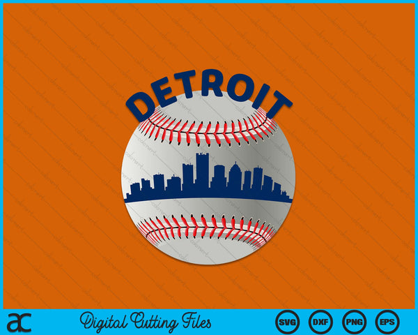 Detroit Baseball Team Fans of Space City SVG PNG Cutting Printable Files