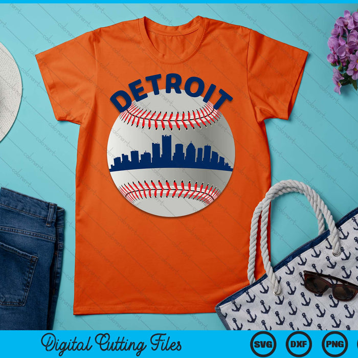 Detroit Baseball Team Fans of Space City SVG PNG Cutting Printable Files